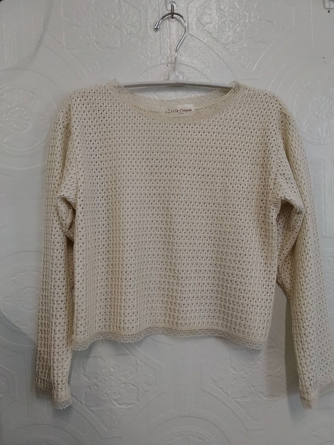Cream Lace Top