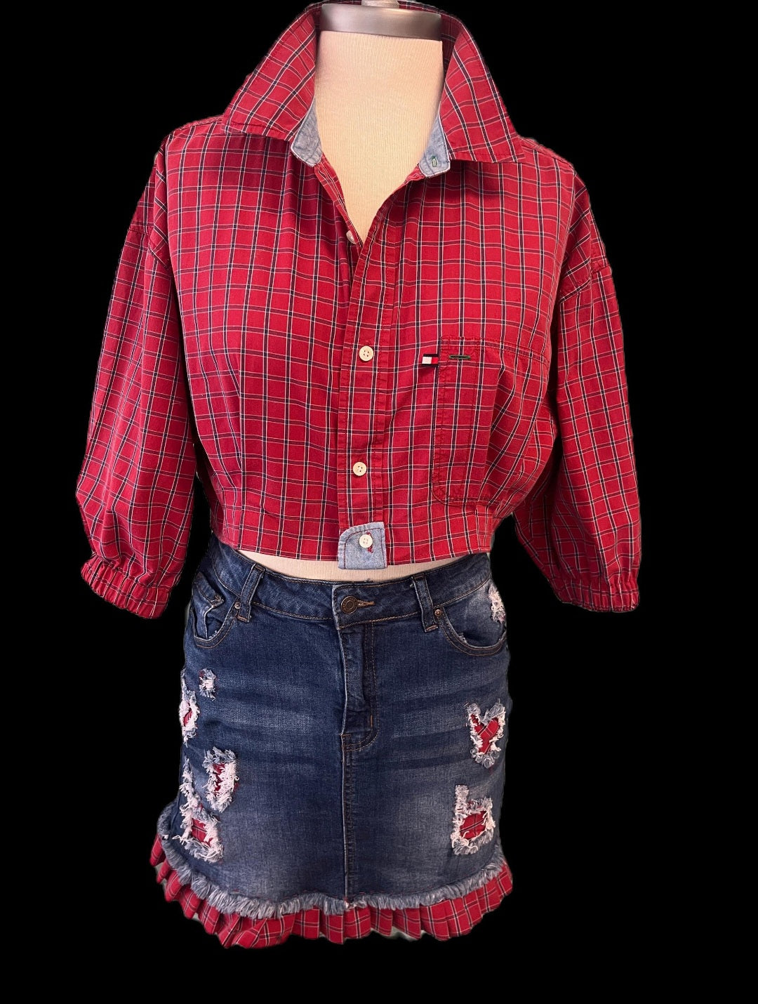 Red Plaid 2pc Set