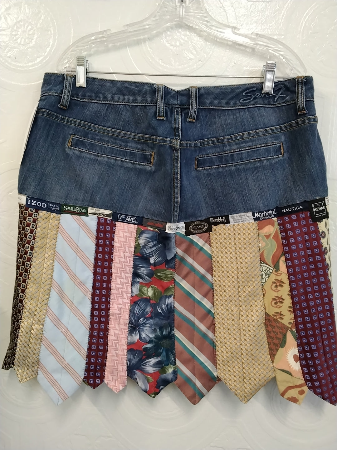Denim Tie Skirt