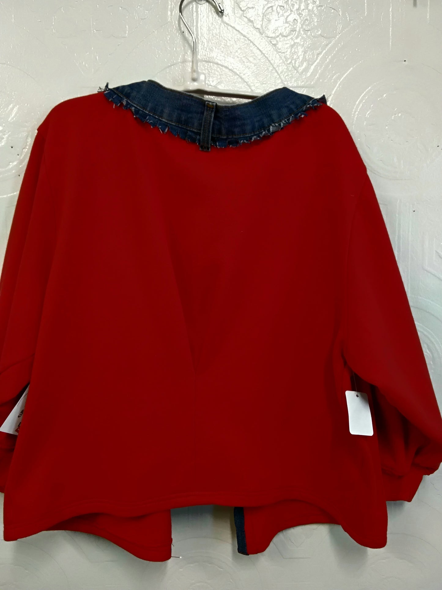 Red Sweatshirt Jacket