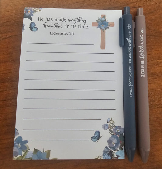 3pk Pens and Pad