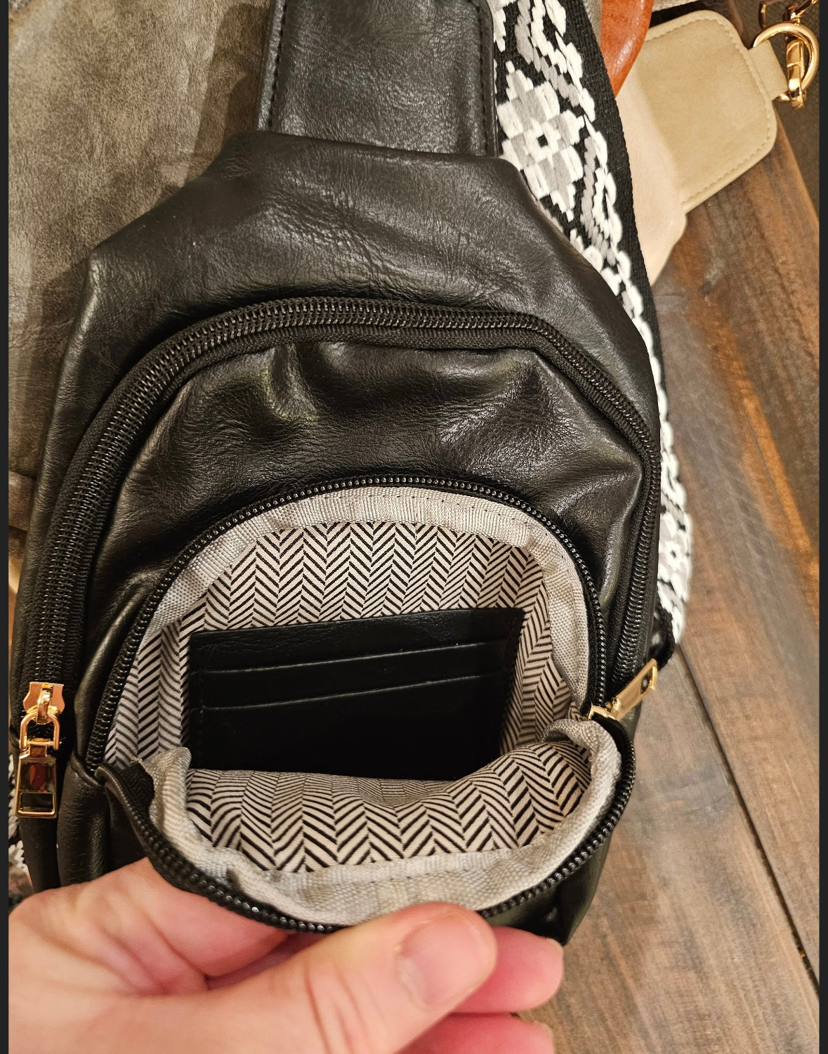 Vegan Leather Sling Bag