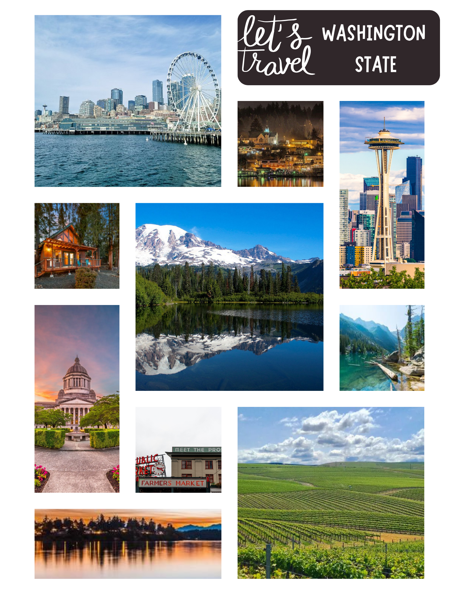 WASHINGTON STATE: Planned Trip