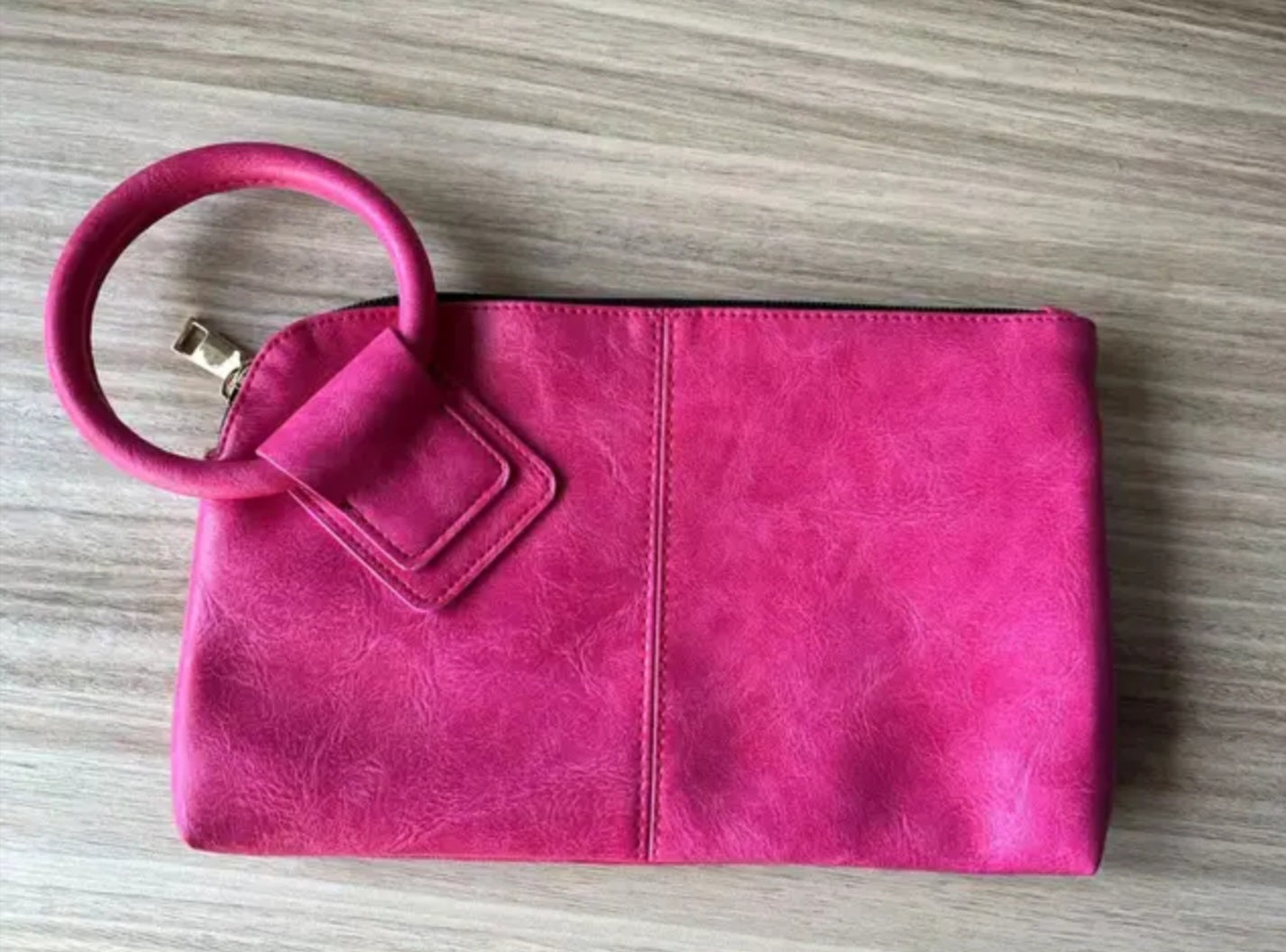 Hobo Dupe Vegan Leather Wristlet
