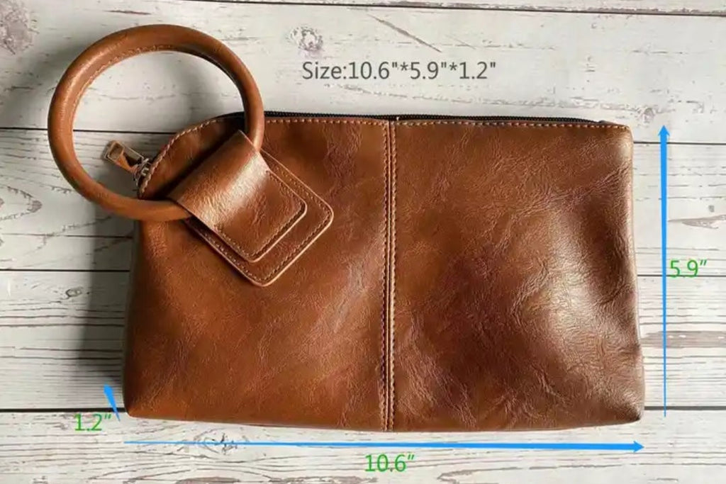 Hobo Dupe Vegan Leather Wristlet