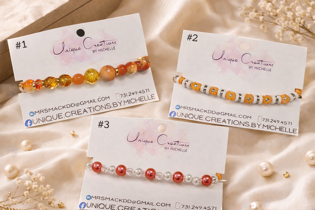 Orange Stretchy Bracelet