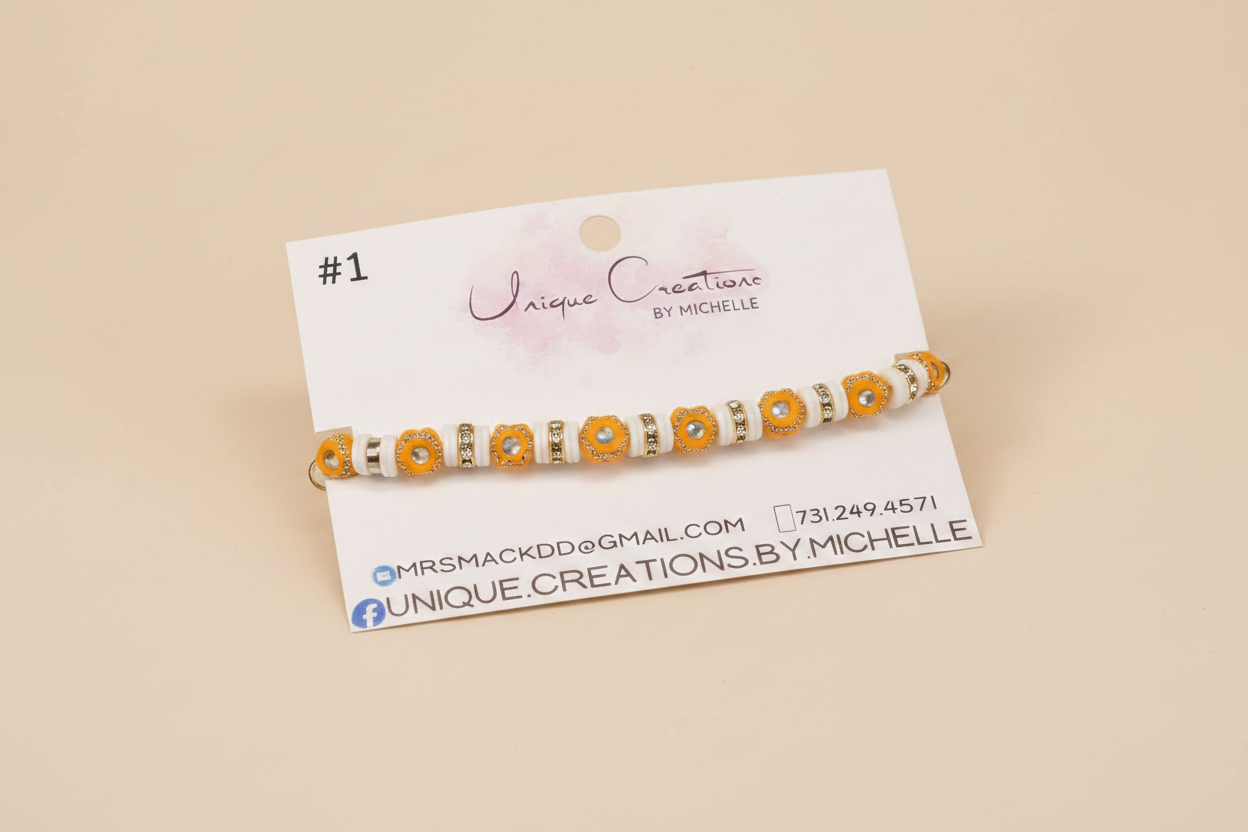 Orange Stretchy Bracelet