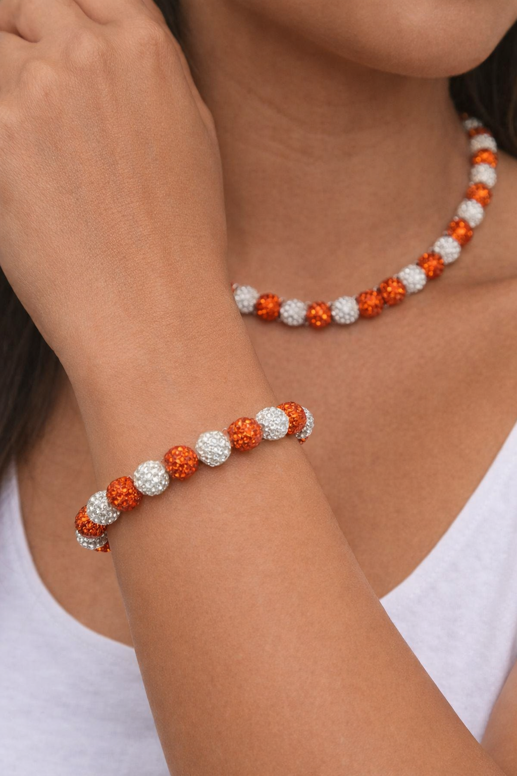 Sparkle Red/White Bracelet