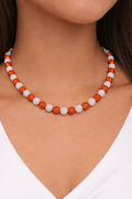 Sparkle Red/White Necklace 22.5in
