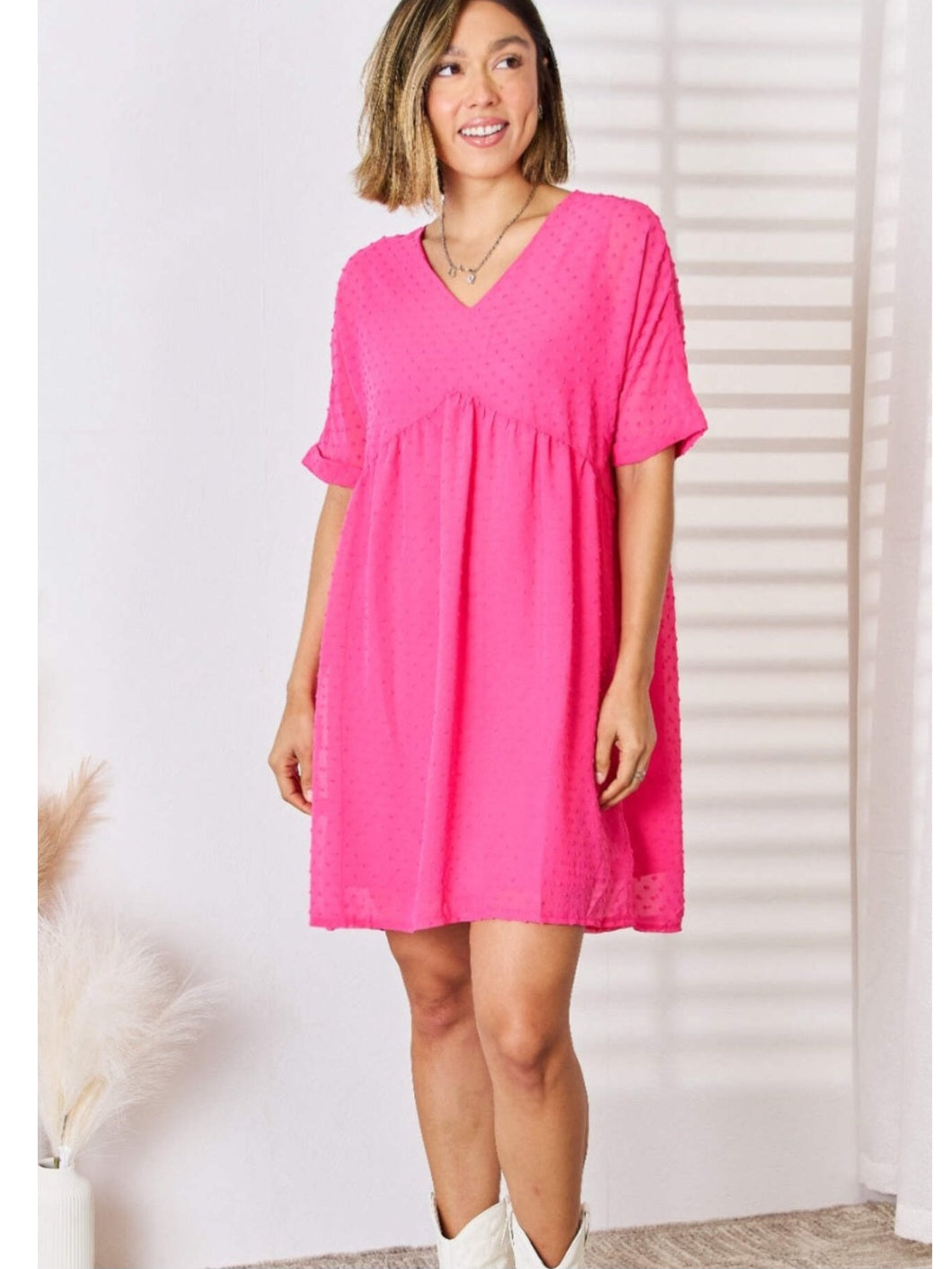 Swiss Dot L/S Dress