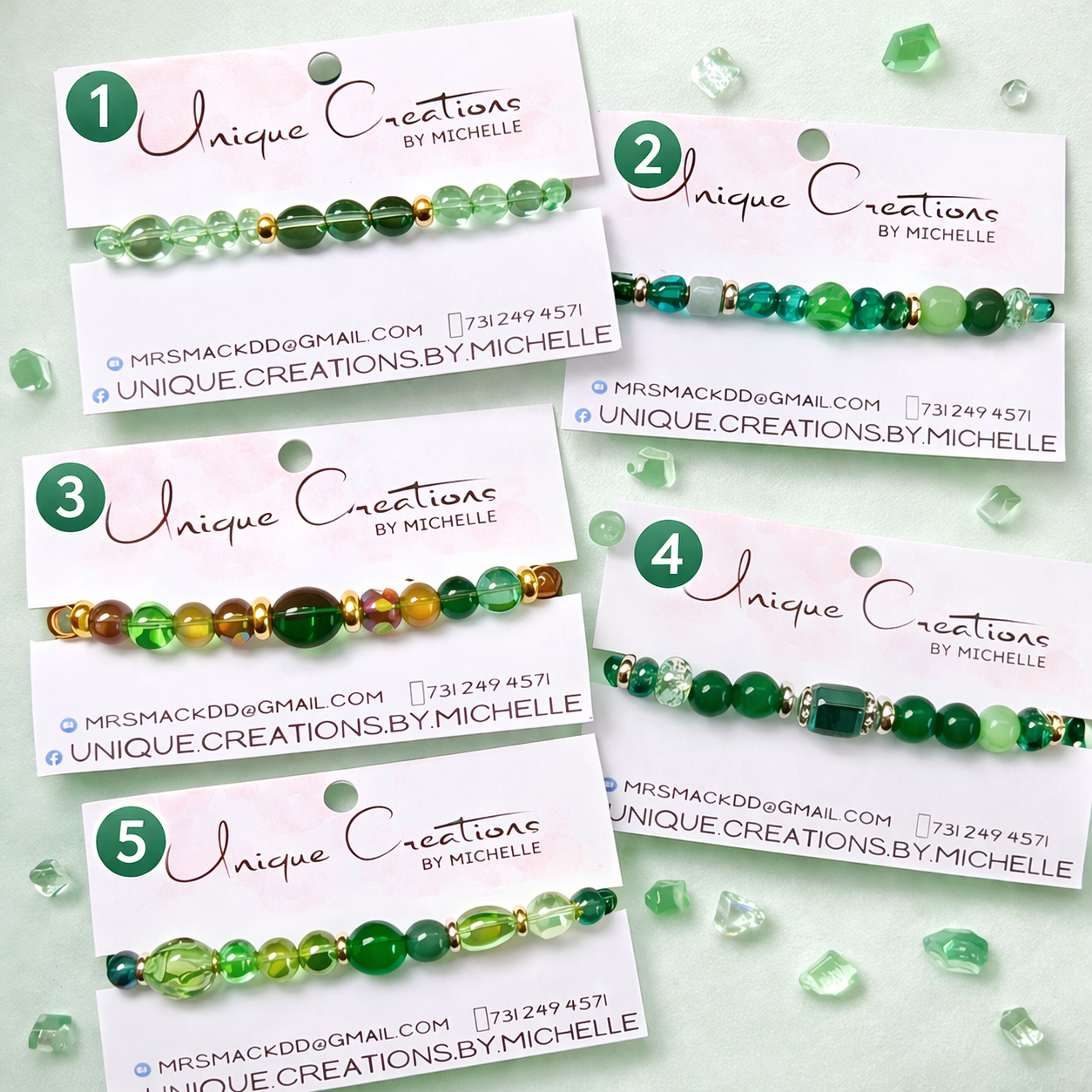 Green Stretchy Bracelet