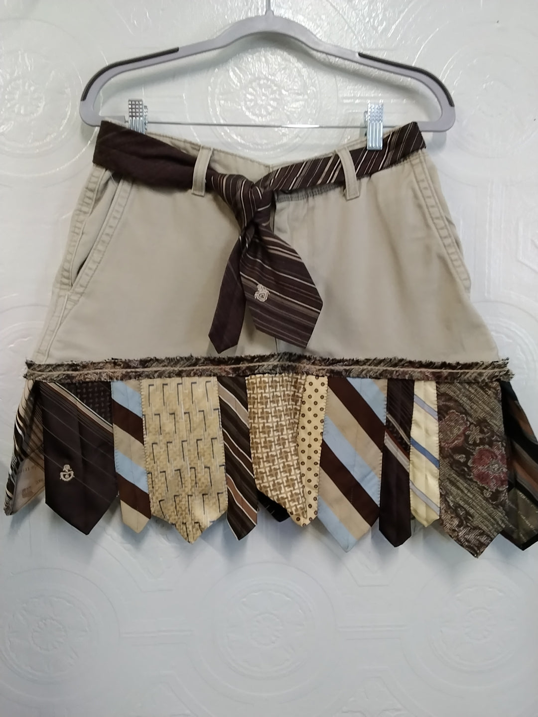 Khaki Tie Skirt