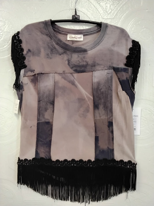 Black Fringed Tank