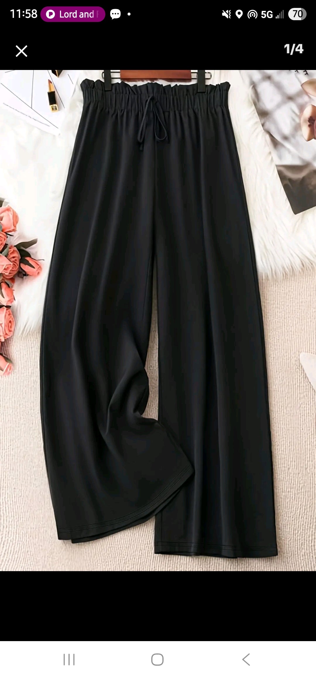 Black Loose Trousers