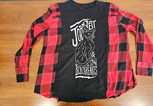 Joan Jett Upcycle Tshirt Small