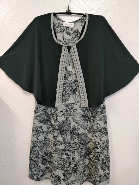 Forrest Green Floral Dress