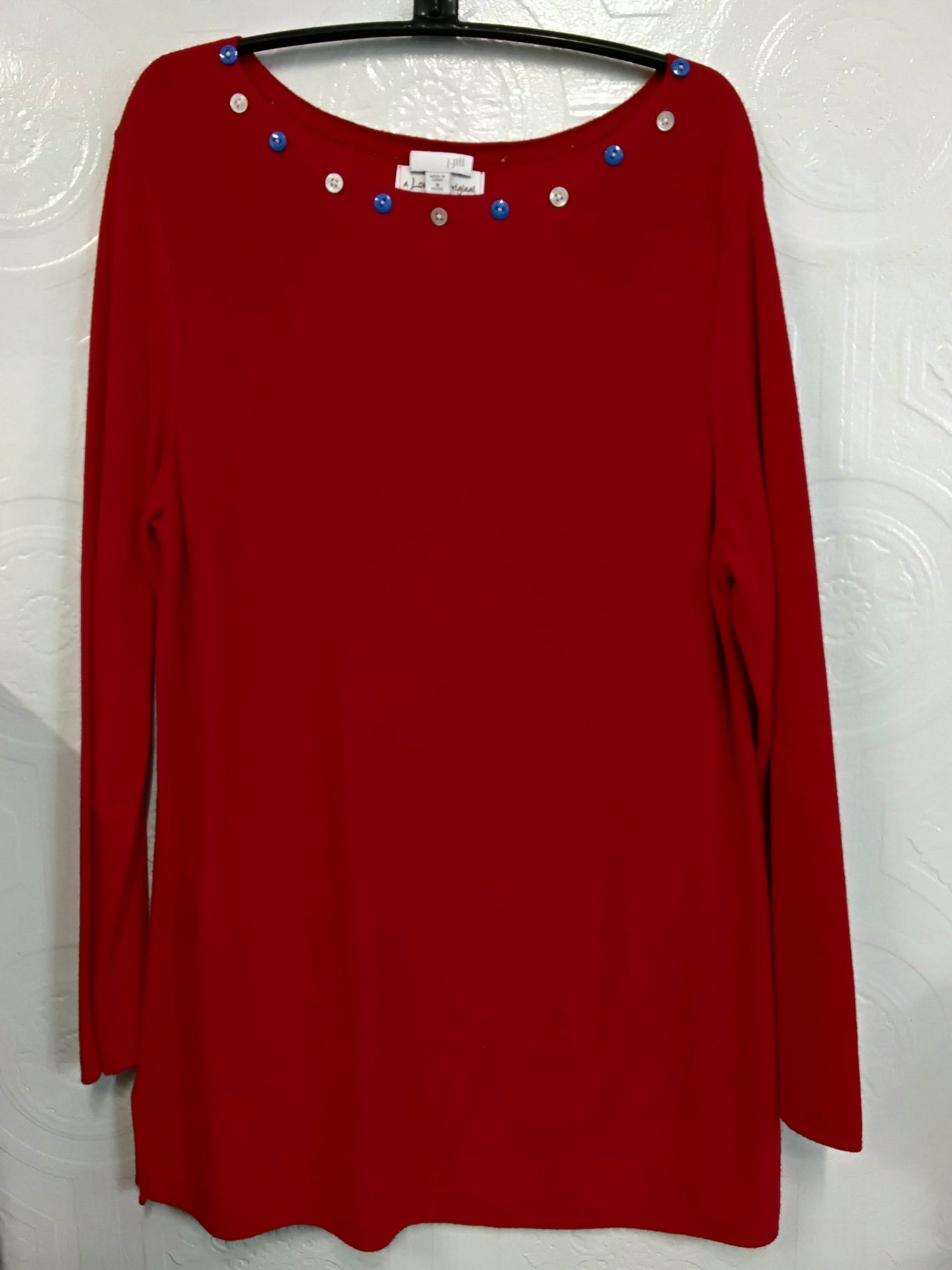 Red Sweater w/Buttons