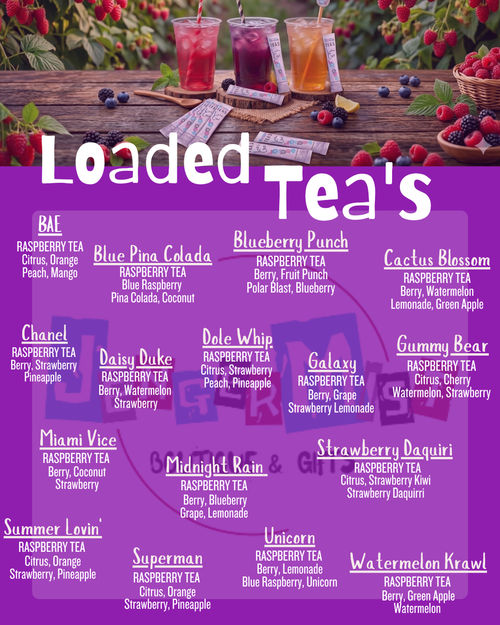 LOADED TEA: Raspberry Tea